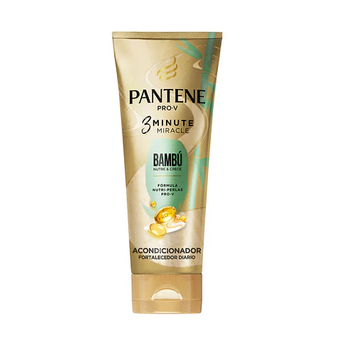 Acondicionador Pantene 3 Minute Miracle Bambú 170 mL