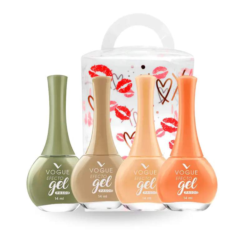 Set de Esmaltes Amor en Cada Color Efecto Gel - VOGUE 1