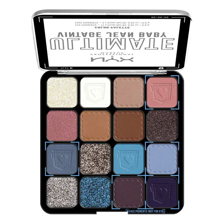 Paleta De Sombras Ultimate 01W Vintage jean Baby - NYX 2