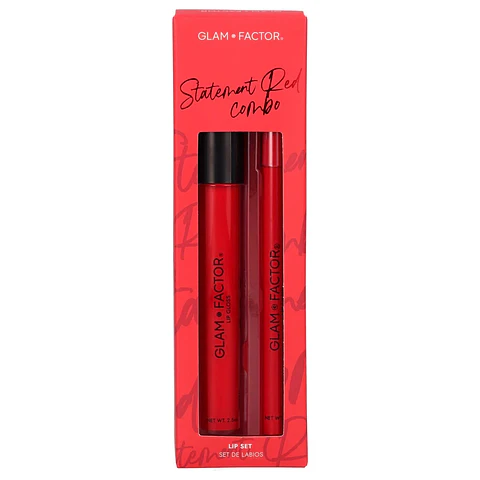 Set De Labios Statement Red Combo - GLAM FACTOR