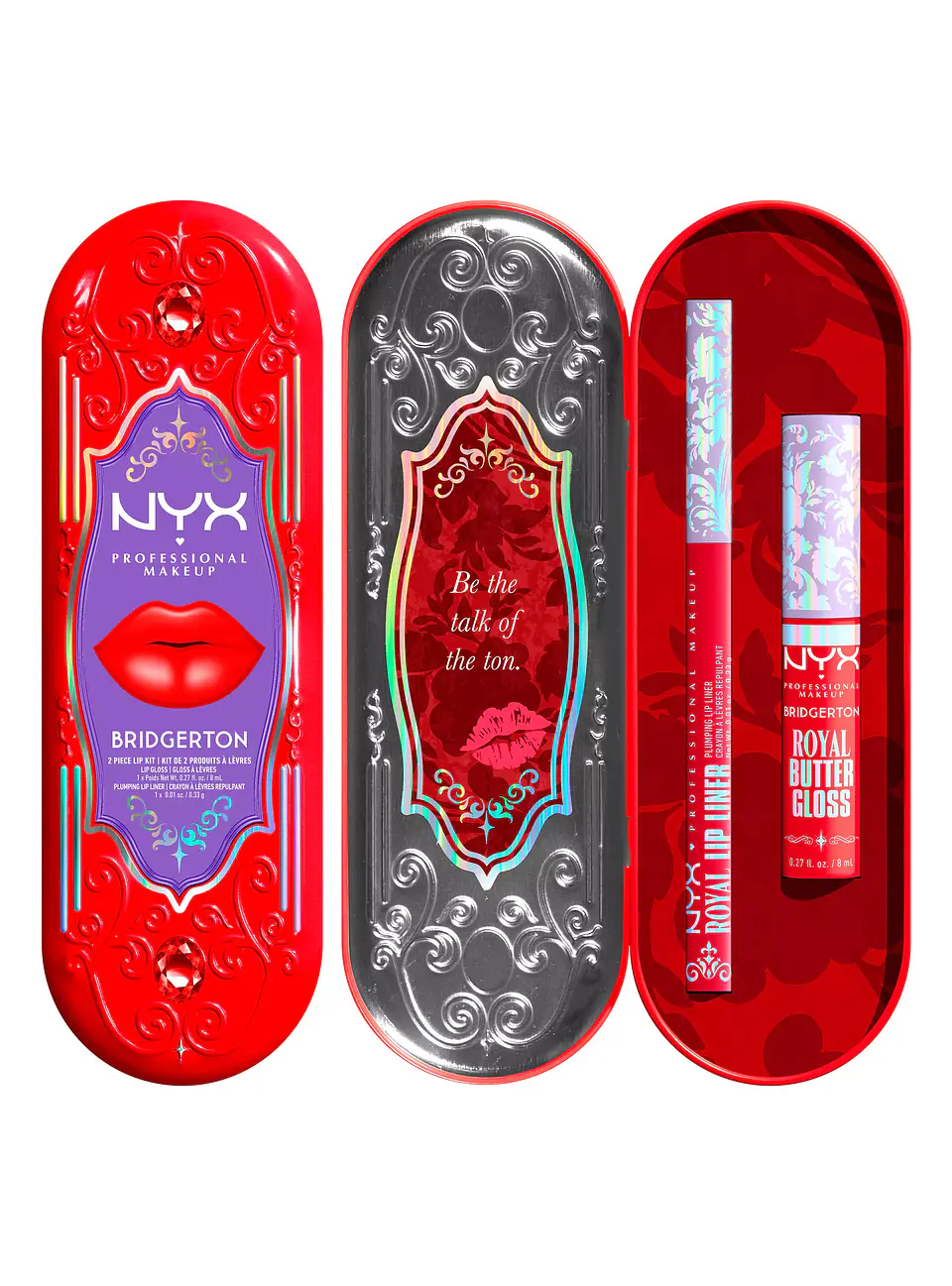 Brillos de Labios Bridgerton 2 Piece Lip Kit 04 8ml - NYX 1