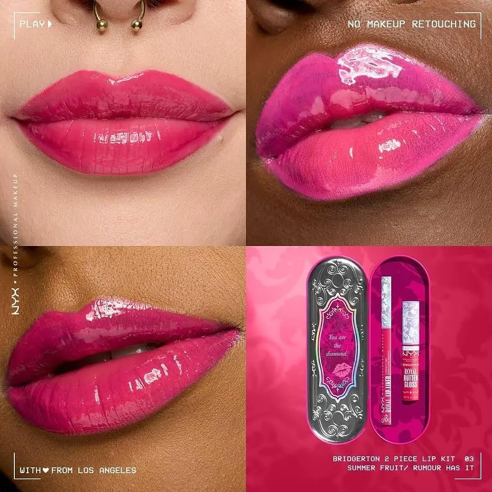 Brillos de Labios Bridgerton 2 Piece Lip Kit 03 8ml - NYX 5