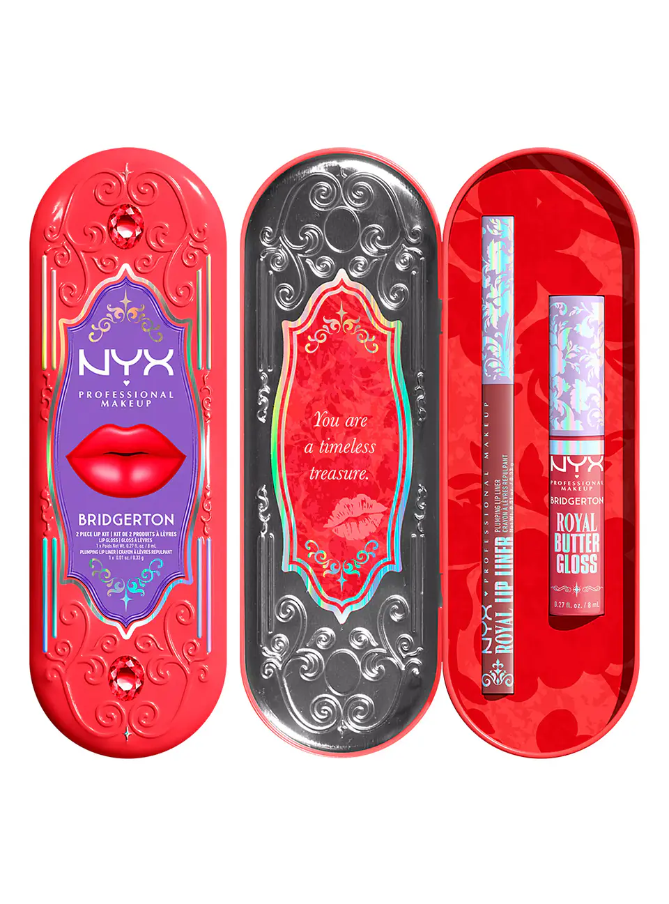 Brillos de Labios Bridgerton 2 Piece Lip Kit 01 8ml - NYX 1