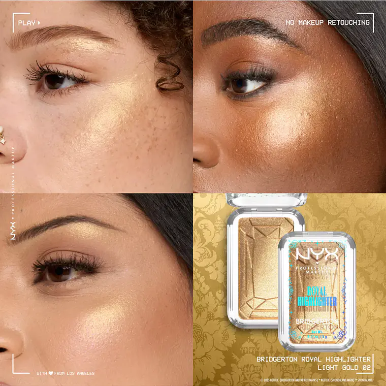 PREVENTA Bridgerton Royal Jewels Highlighter 02 Light Gold 4