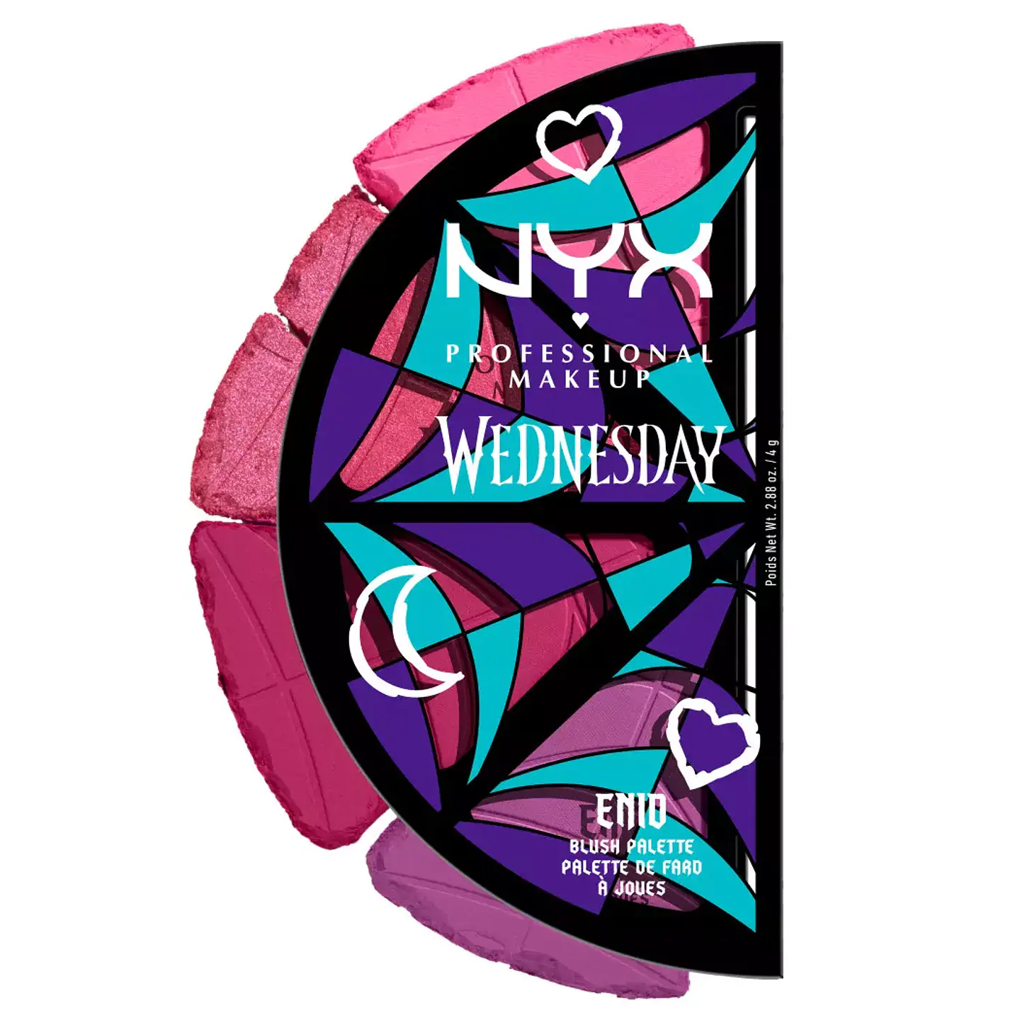 Wednesday Stained Glass Palette Blush - NYX 2