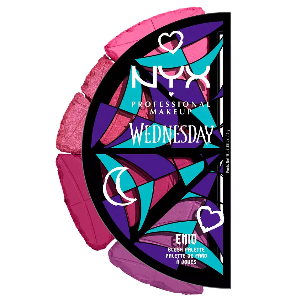 Wednesday Stained Glass Palette Blush - NYX 2