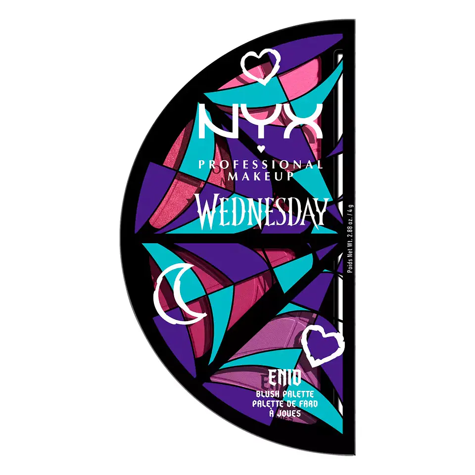 Wednesday Stained Glass Palette Blush - NYX 5
