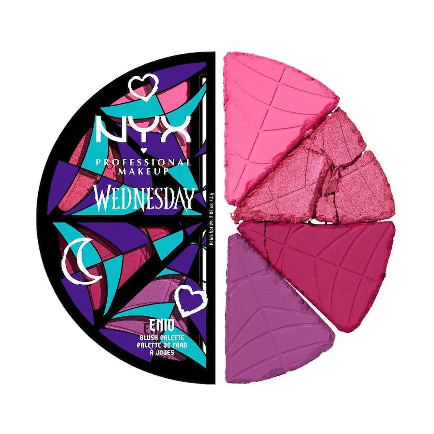 Wednesday Stained Glass Palette Blush - NYX 1