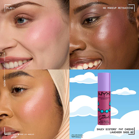 PREVENTA Saucy Sisters Fat Cheeks Lavender Saas - NYX