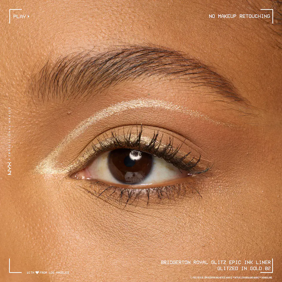 Delineador Epic Ink Liner Glitz Glitzed In Gold - NYX 7
