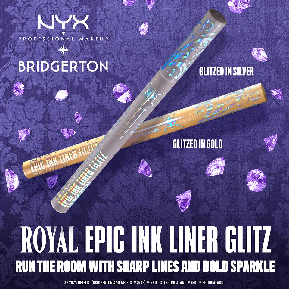 Delineador Epic Ink Liner Glitz Glitzed In Silver - NYX 5