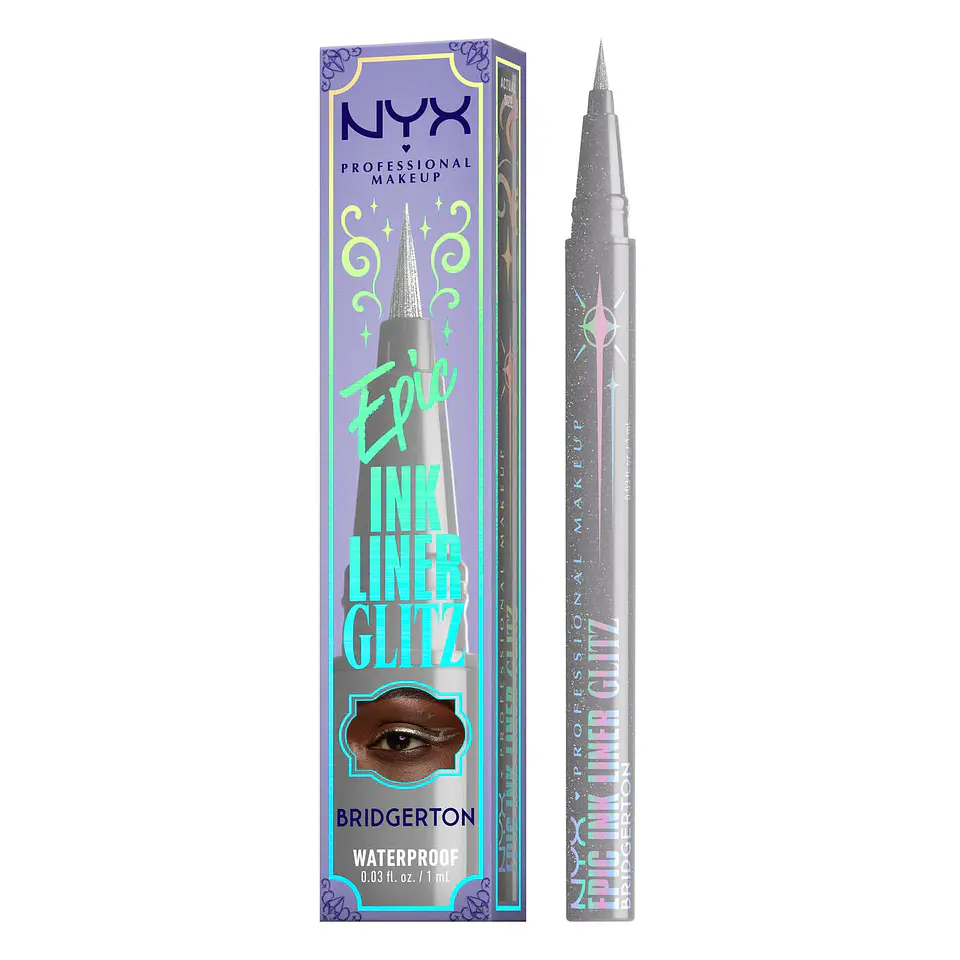Delineador Epic Ink Liner Glitz Glitzed In Silver - NYX 1