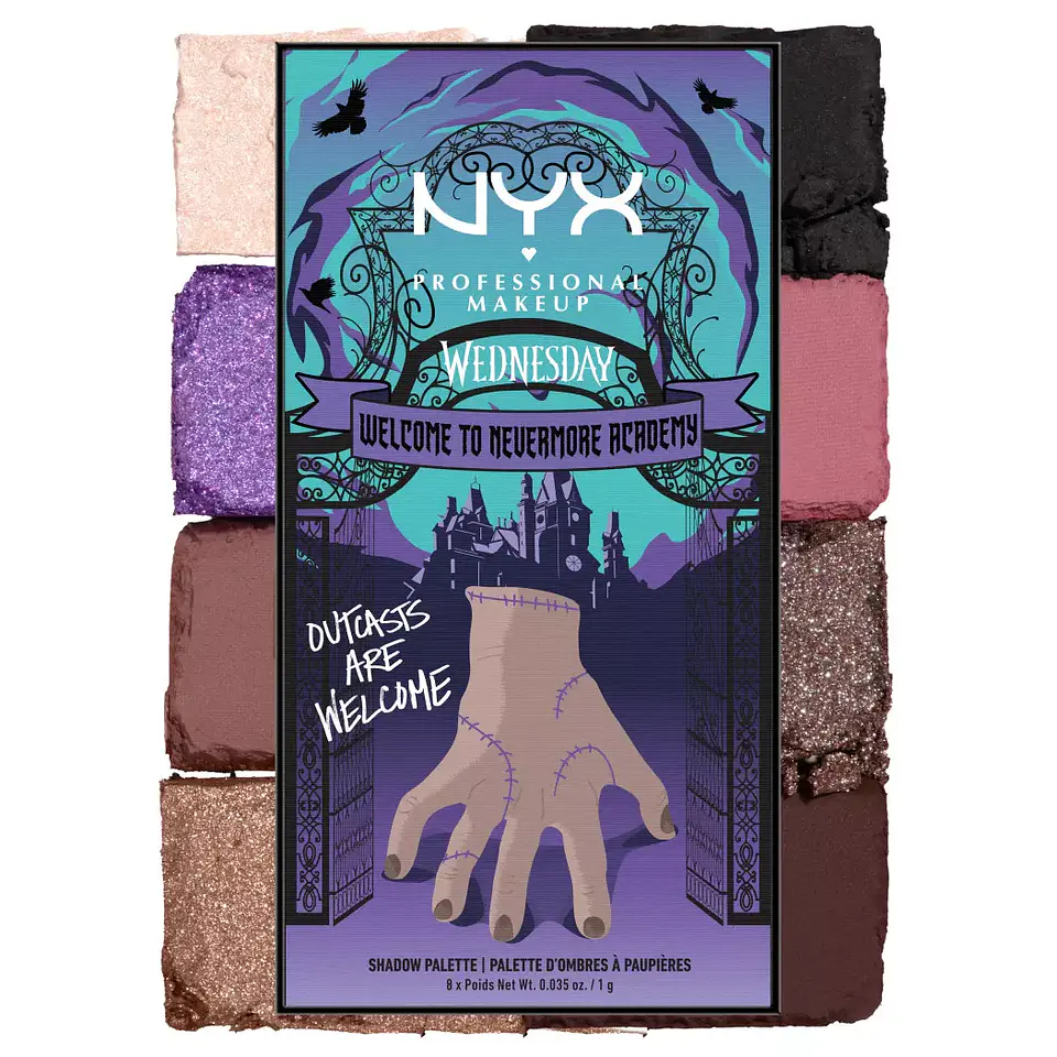 Wednesday The Nevermore Academy Eye Shadow Palette - NYX 1