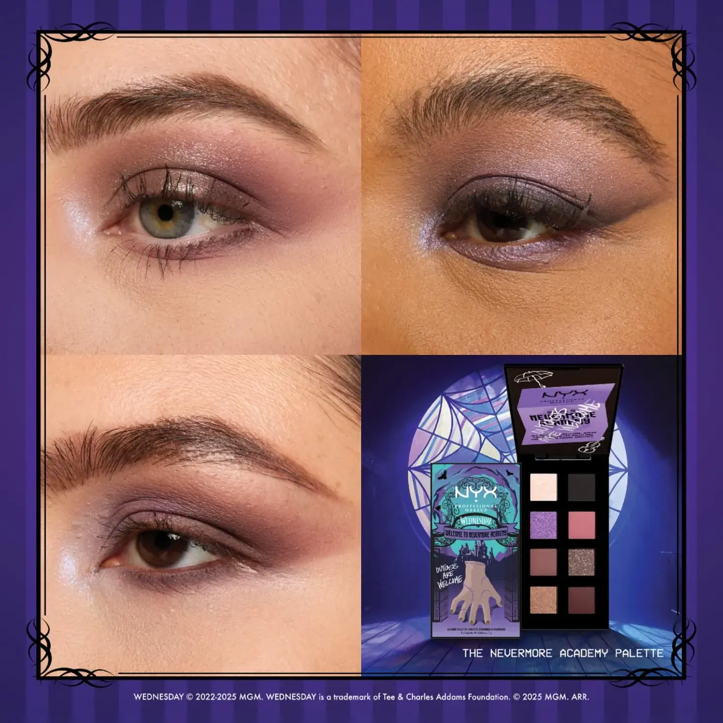 Wednesday The Nevermore Academy Eye Shadow Palette - NYX 3