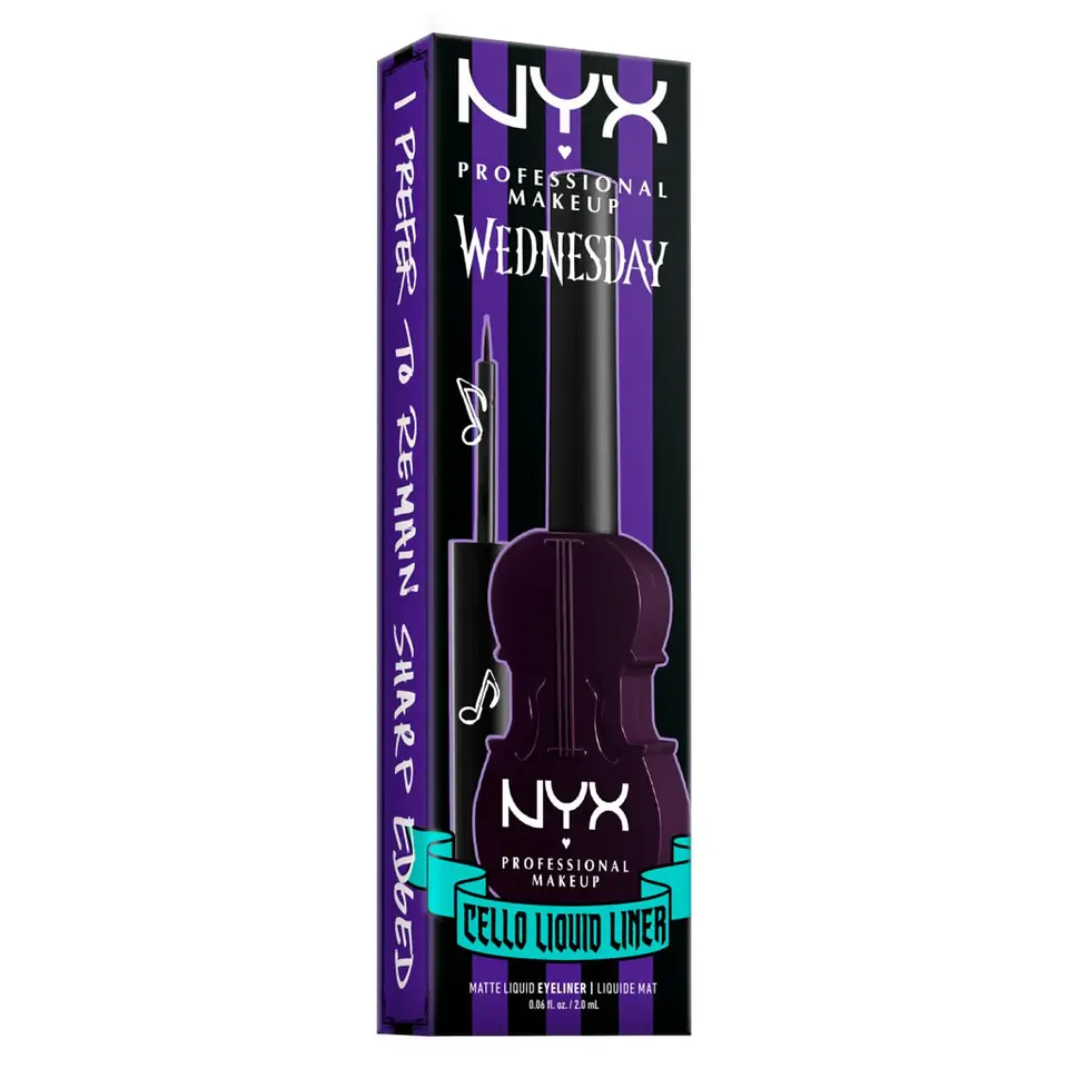 Wednesday Cello Vivid Matte Purple Liq Eye Liner - NYX 2