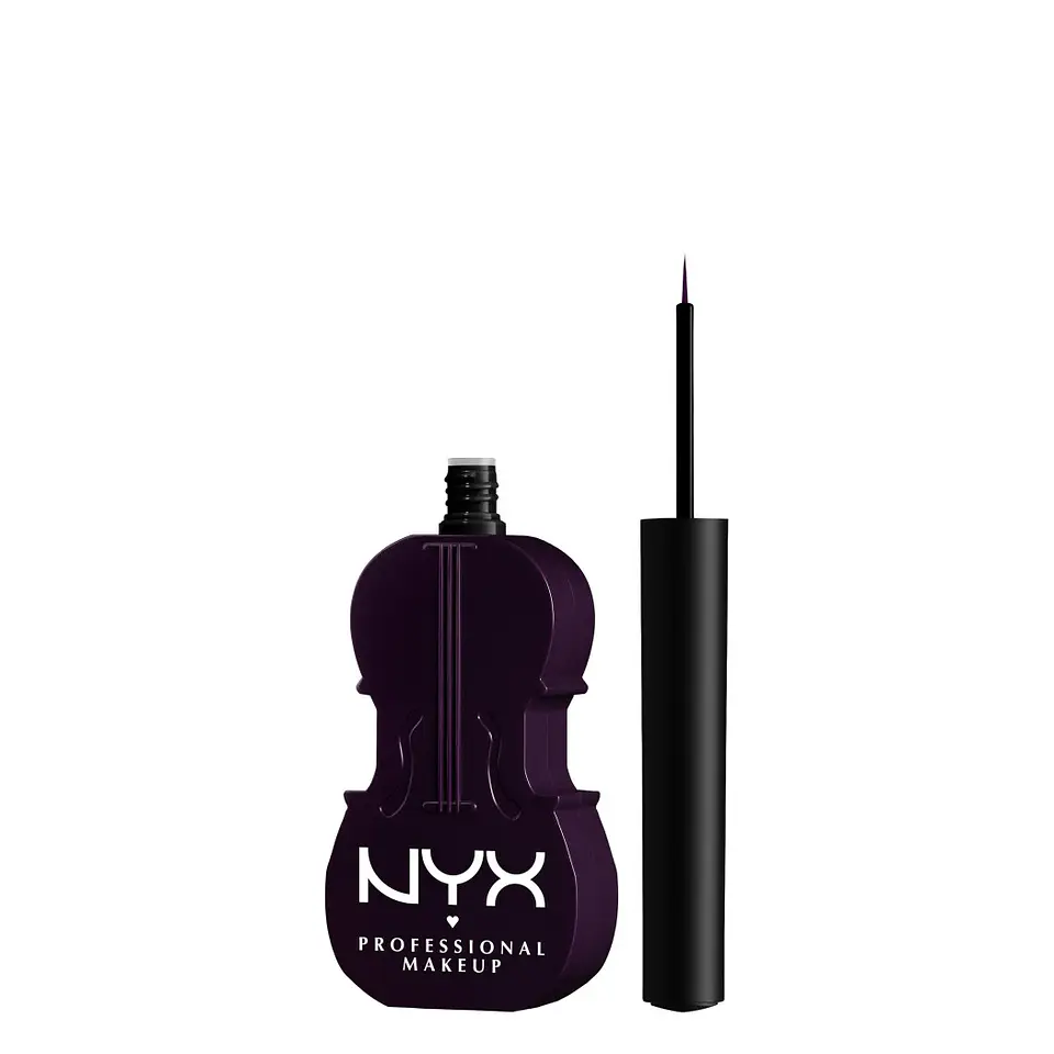 Wednesday Cello Vivid Matte Purple Liq Eye Liner - NYX 3