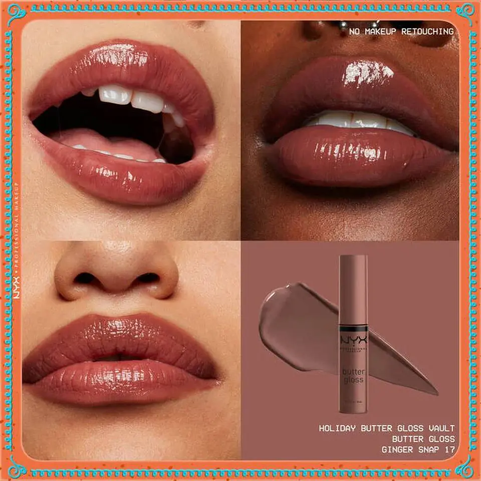 Kit Gloss Labios Holiday Butter Vault - NYX 7