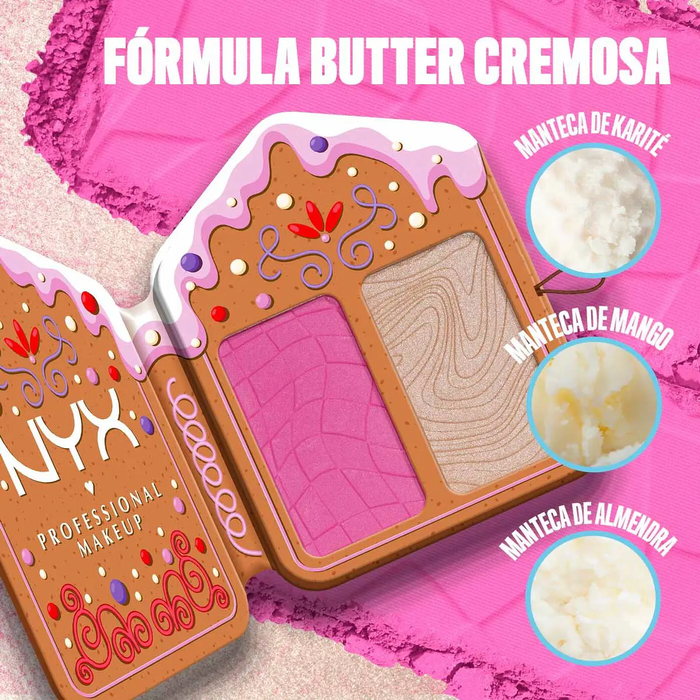 Buttermilt Face Palette Light Medium - NYX 8