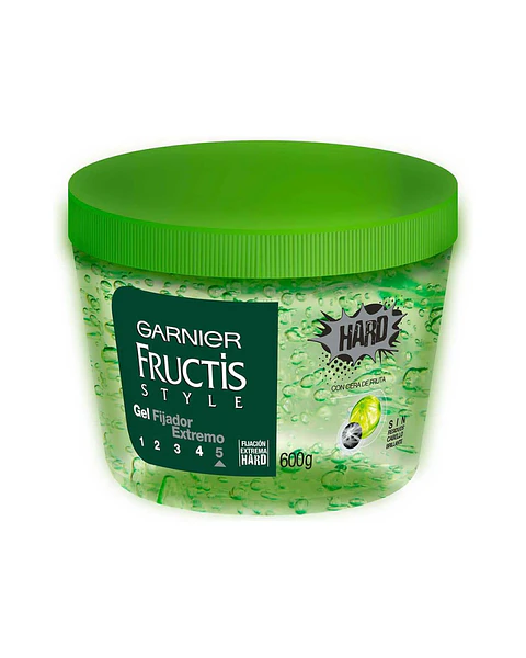 Gel Fijador Fructis Style Hard Tarro 600 Gr - GARNIER
