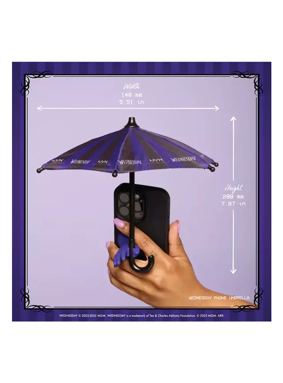 Accesorio Wednesday Paraguas para Celular Merlina - NYX 3