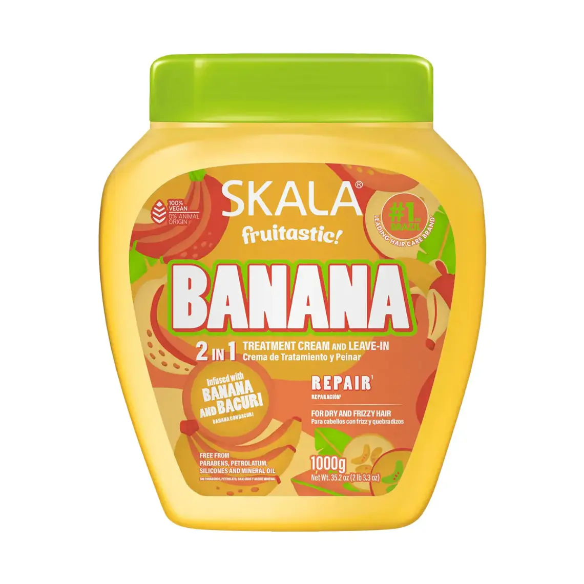 Mascara Capilar Bomba De Vitamina Banana y Bacuri 1000g - SKALA 1