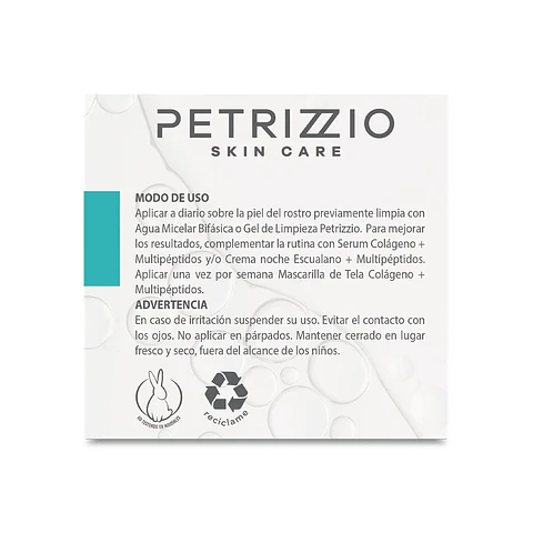 Crema Día Antiedad Hidratación Escualano + Multipéptidos - PETRIZZIO