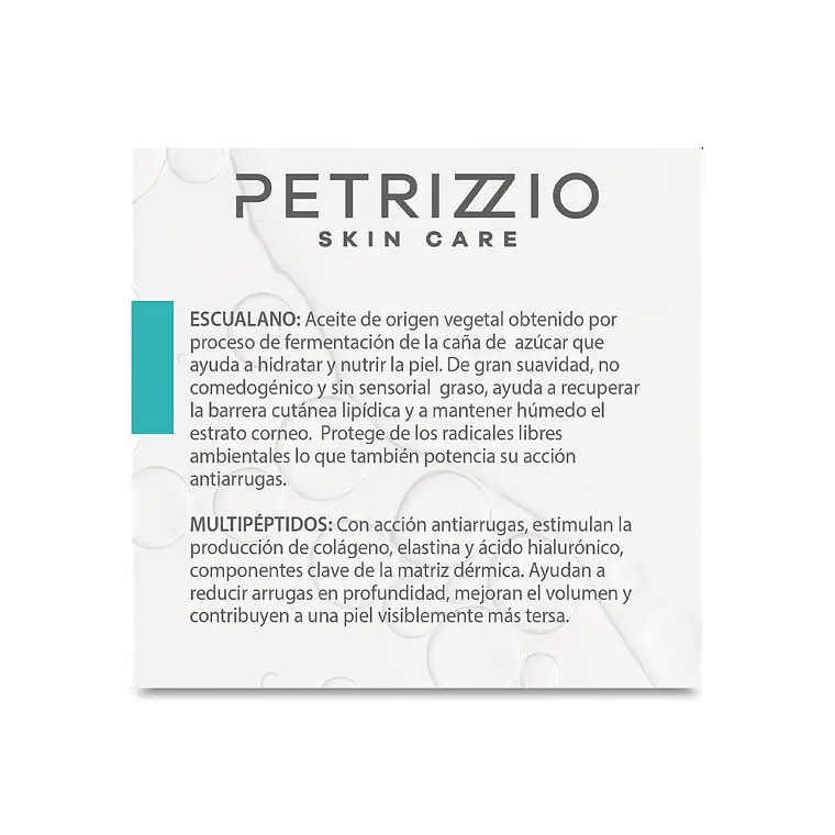 Crema Día Antiedad Hidratación Escualano + Multipéptidos - PETRIZZIO 3