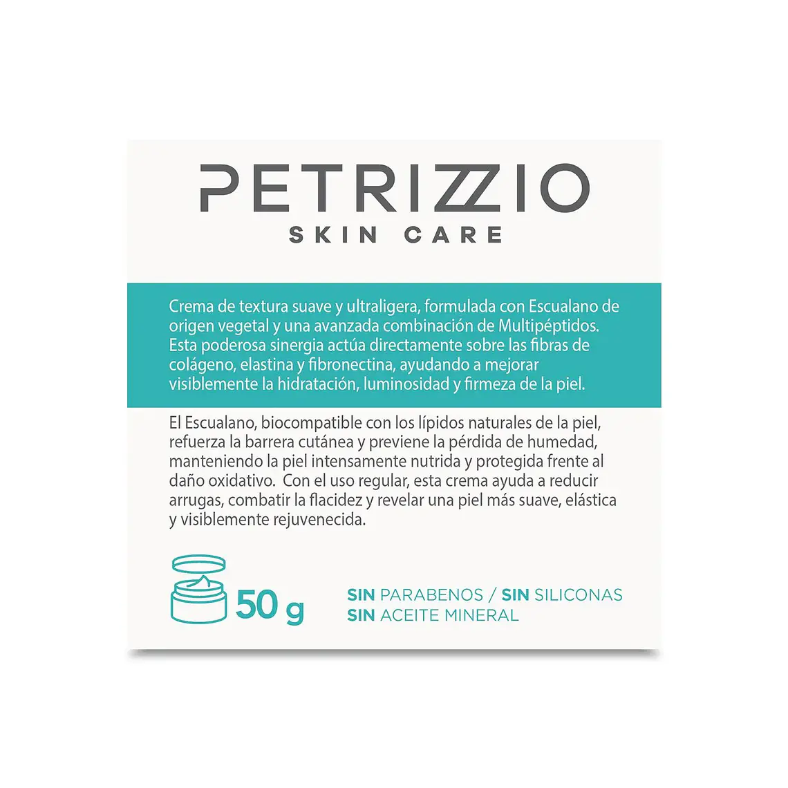 Crema Día Antiedad Hidratación Escualano + Multipéptidos - PETRIZZIO 4