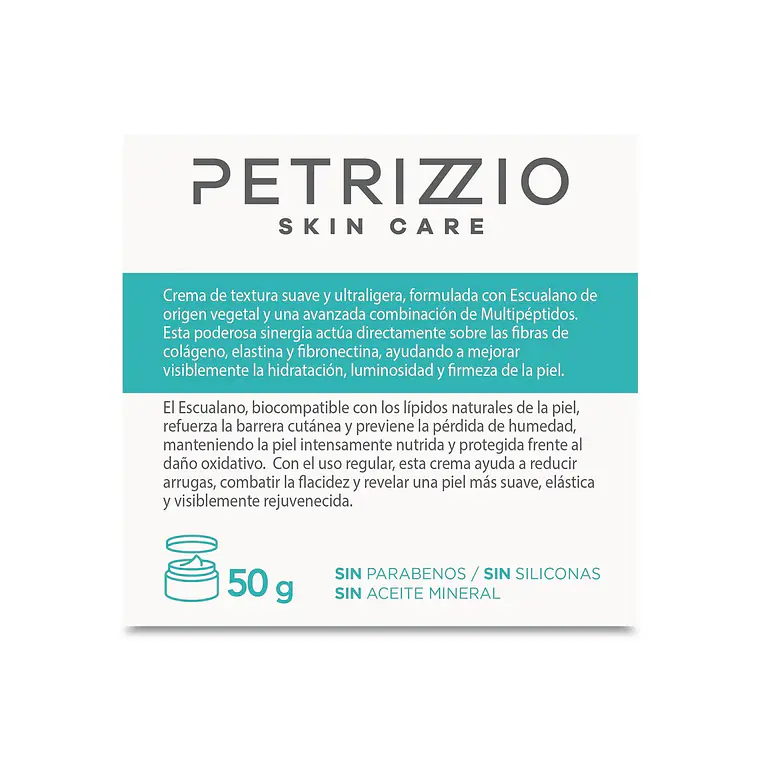 Crema Día Antiedad Hidratación Escualano + Multipéptidos - PETRIZZIO 4