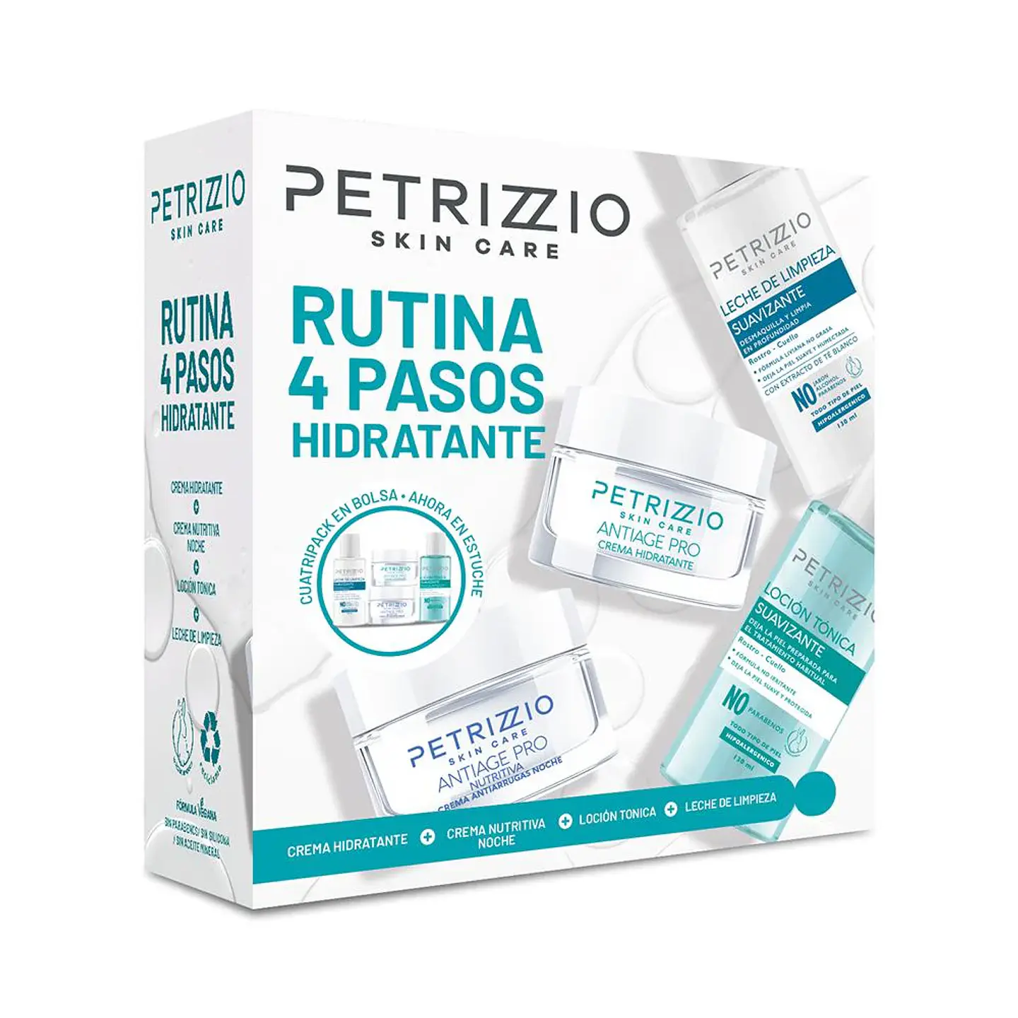 Rutina 4 Pasos Hidratante Skincare - PETRIZZIO 1