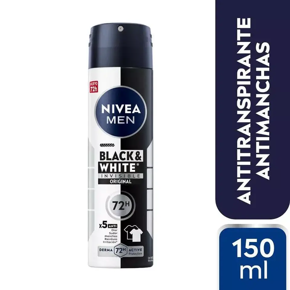 Desodorante Spray Invisible Black & White Original - NIVEA 2