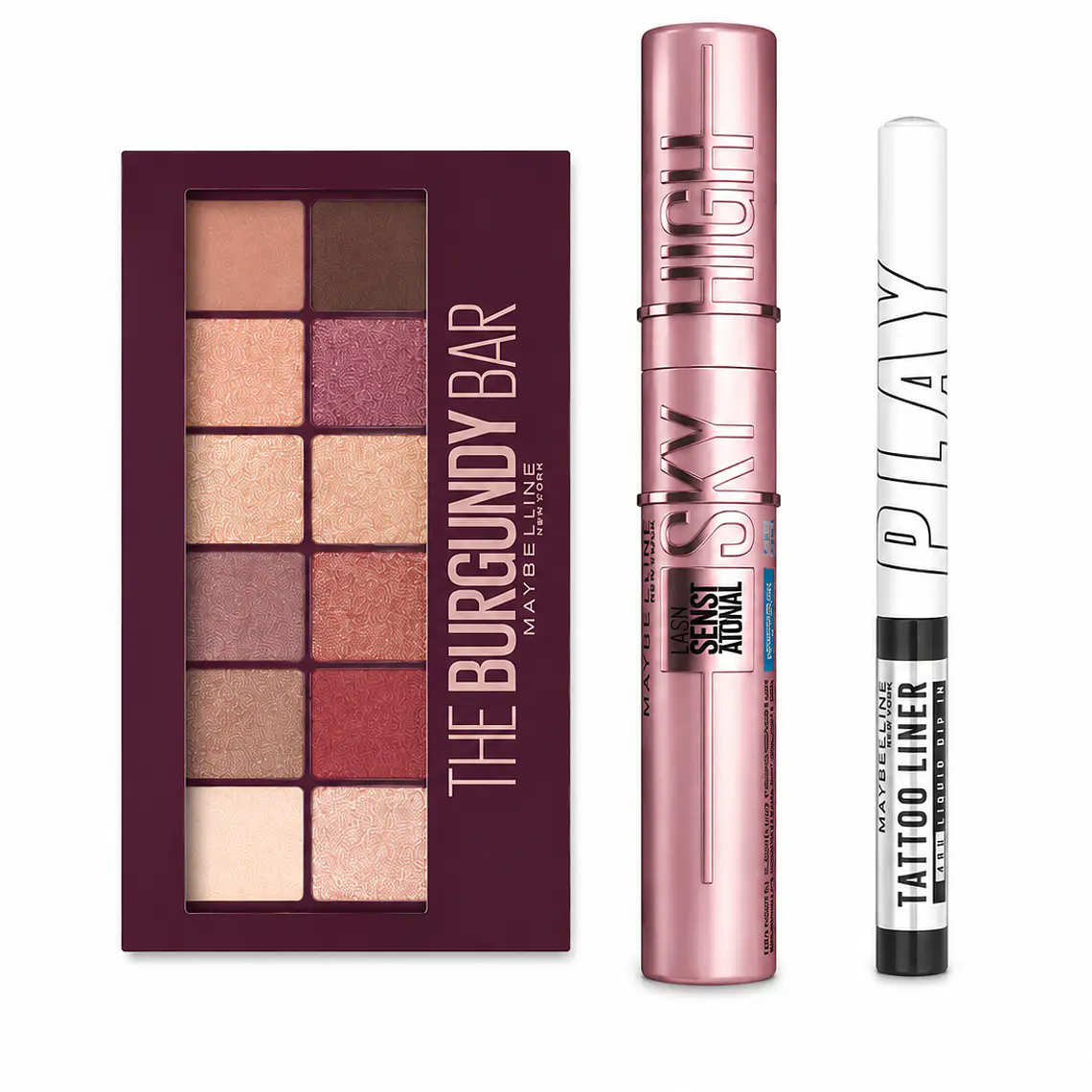Set Paleta Burgundy + Sky High + Tatto Liner - MAYBELLINE 2