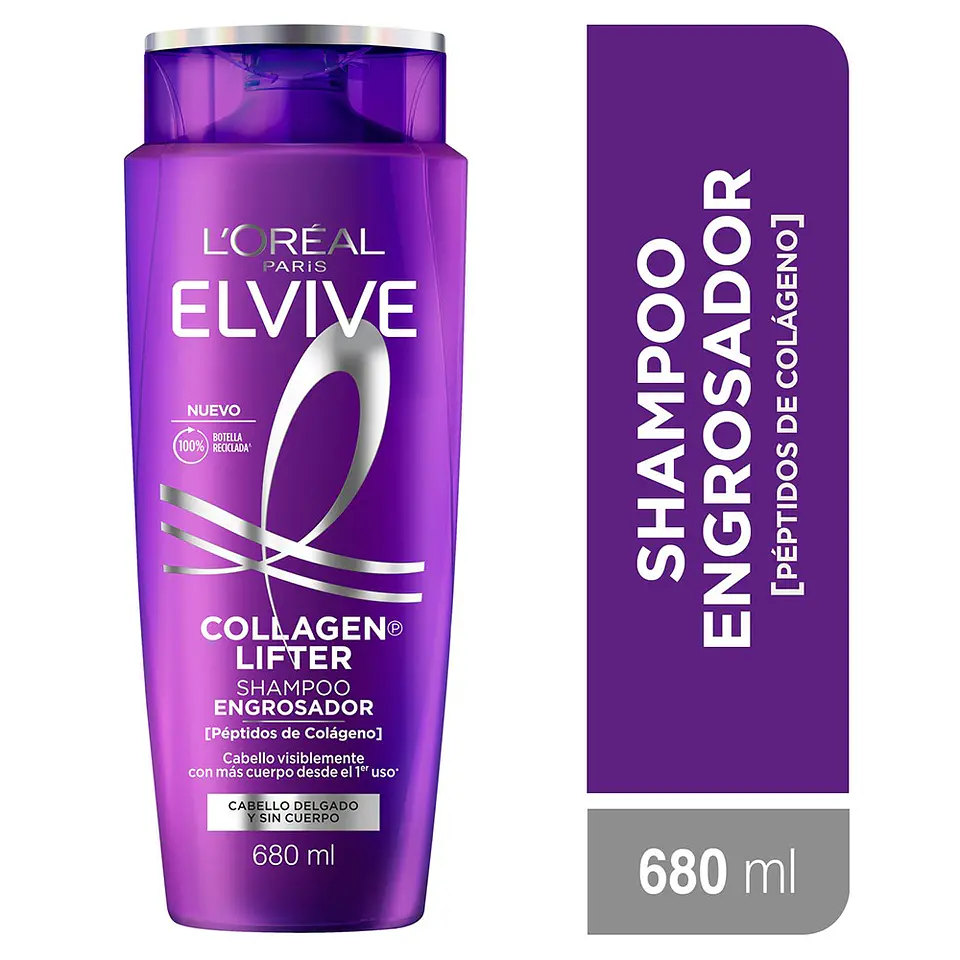 Shampoo Colageno Lifter  Elvive 680 ML - LOREAL 1