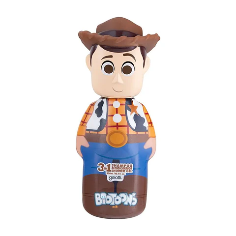 Shampoo 3En1 2D Biotoons Woody 300 ML - GELATTI