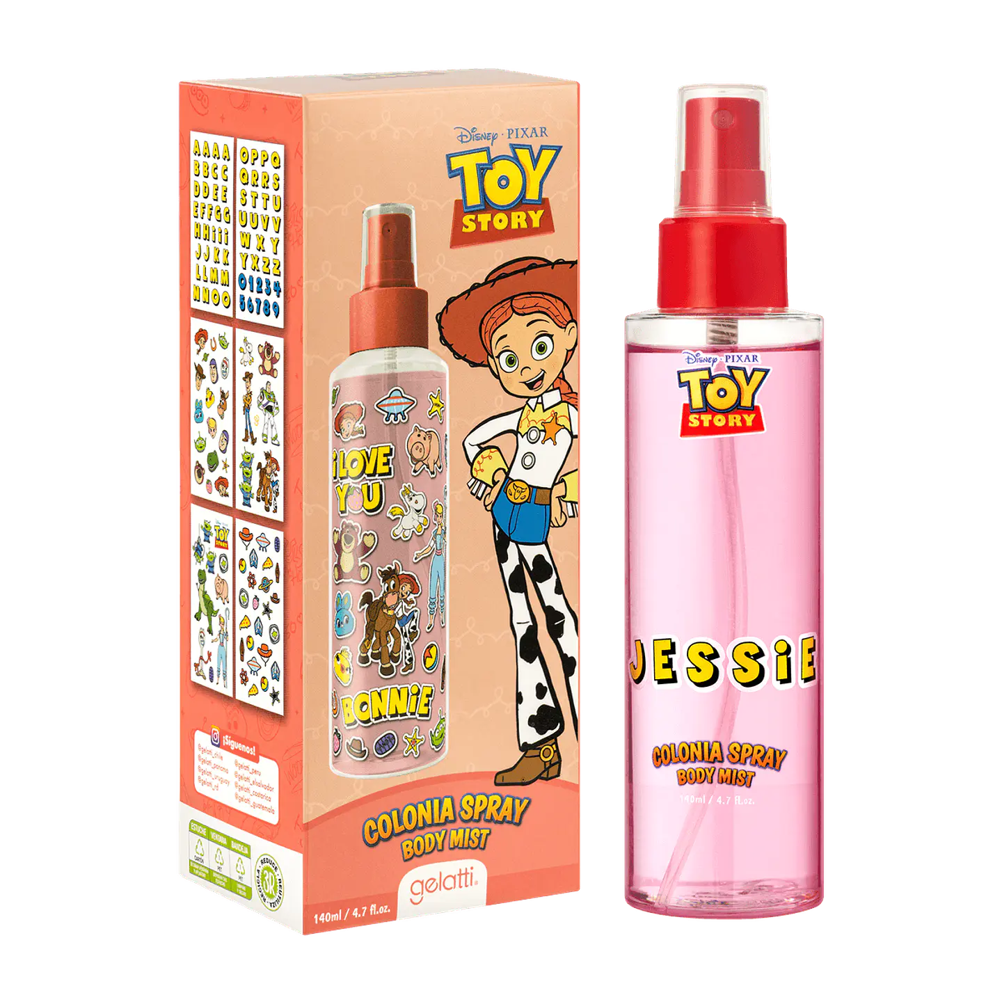 Colonia Spray Body Mist Jessie 140ml - GELATTI 1