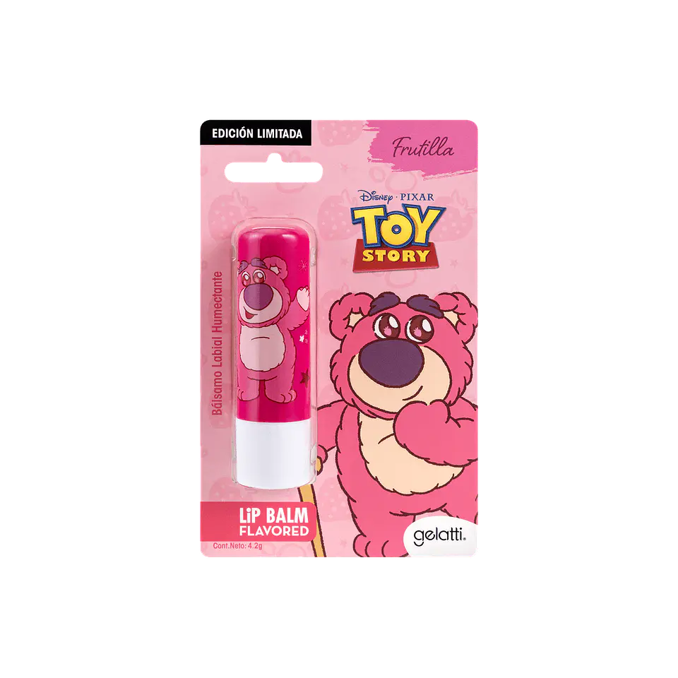 Bálsamo Labial Humectante Toy Story Lotso Frutilla 4.2g - GELATTI 1