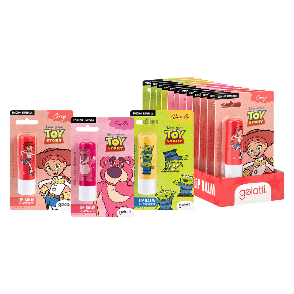Bálsamo Labial Humectante Toy Story Lotso Frutilla 4.2g - GELATTI 2