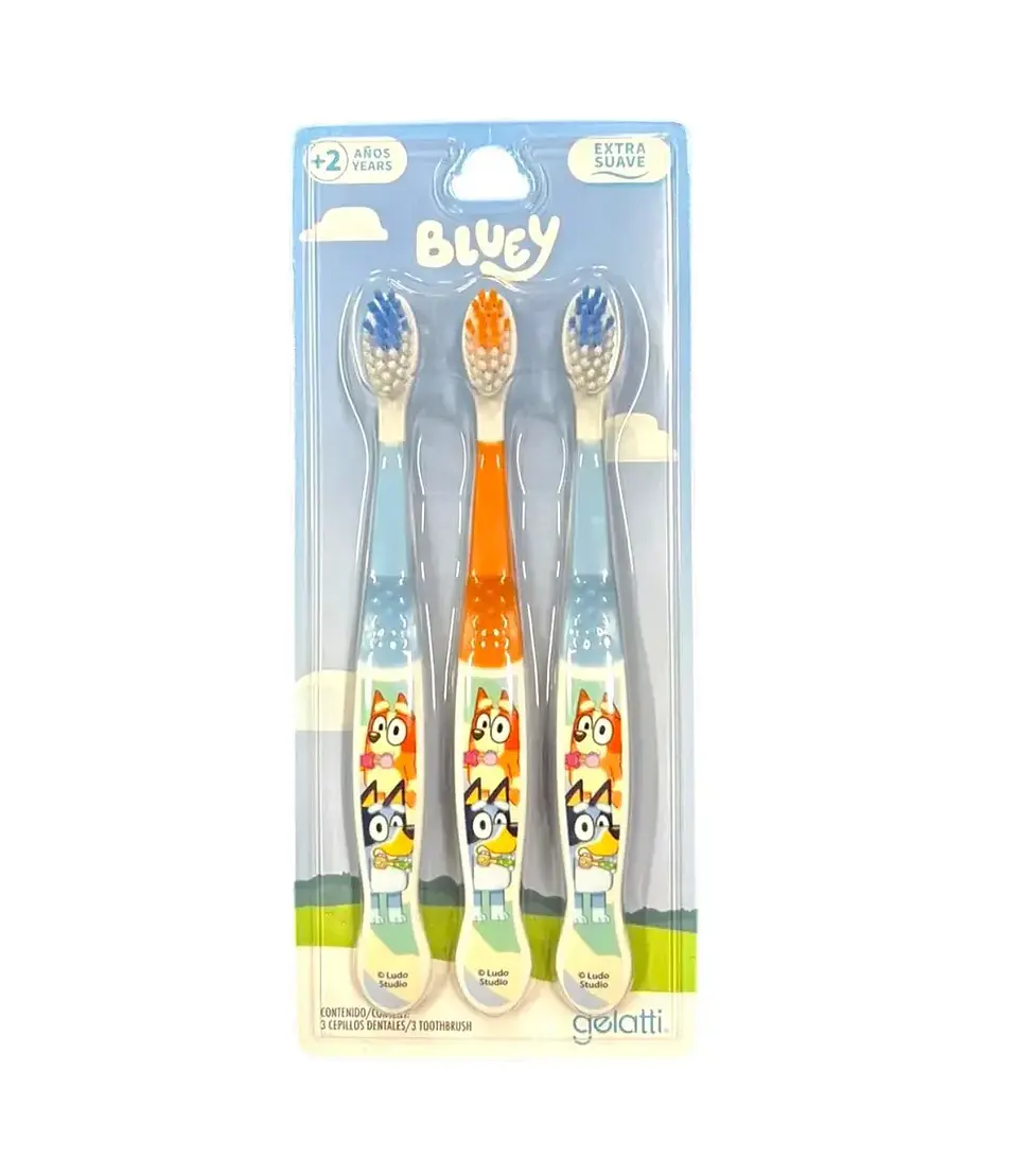Set De Cepillos Dental Extra Suave Bluey (3u) - GELATTI 1