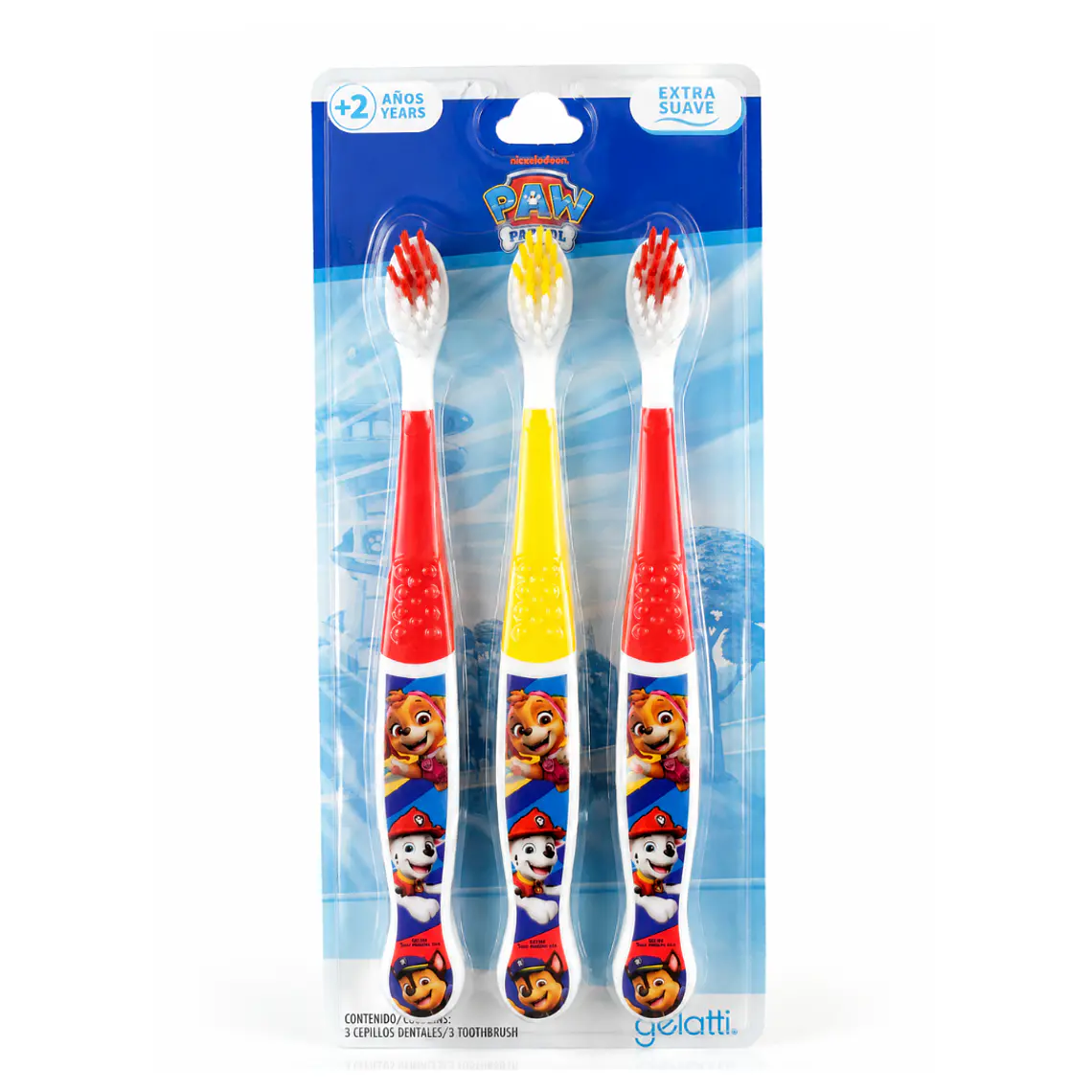 Set De Cepillos Dental Extra Suave Paw Patrol (3u) - GELATTI 1