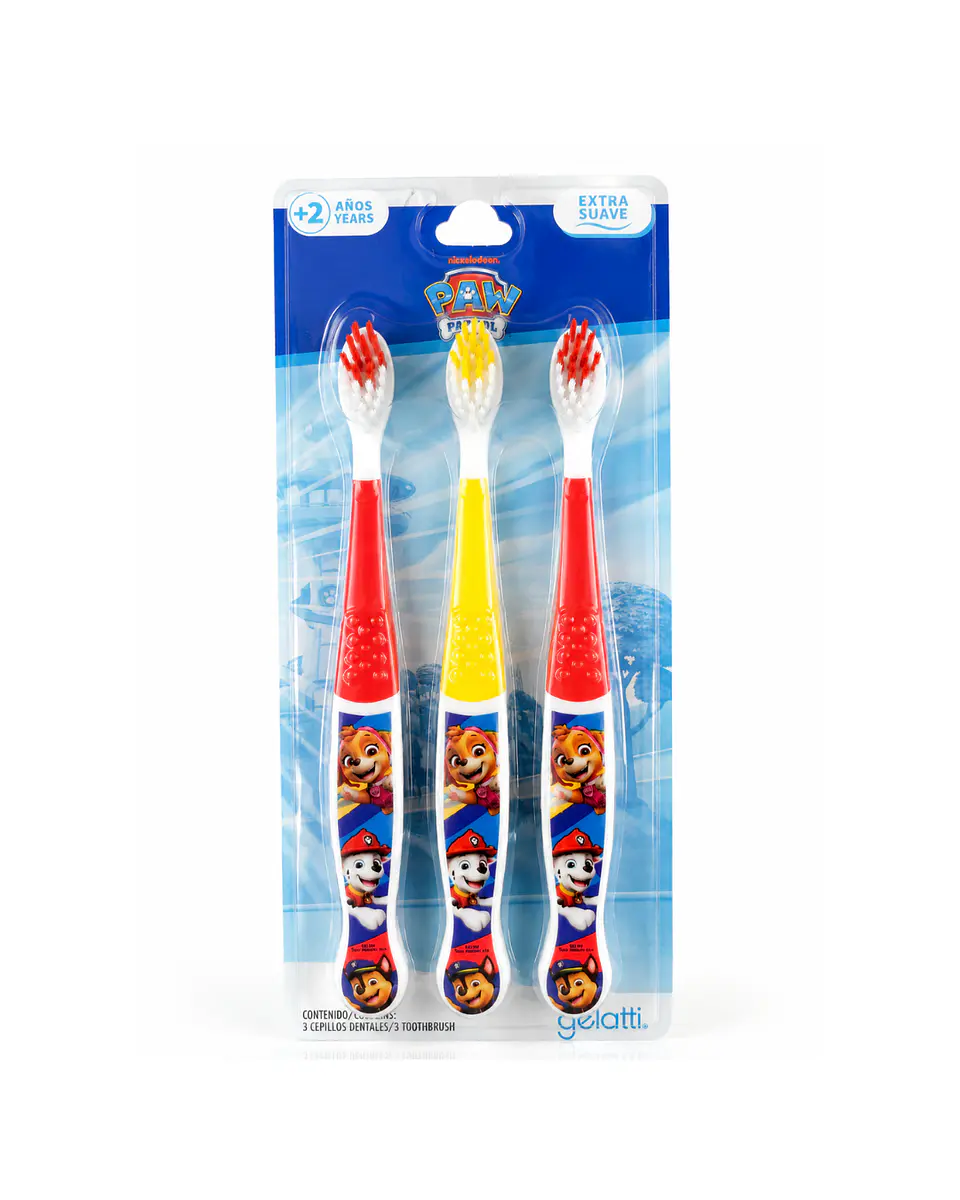 Set De Cepillos Dental Extra Suave Paw Patrol (3u) - GELATTI 1