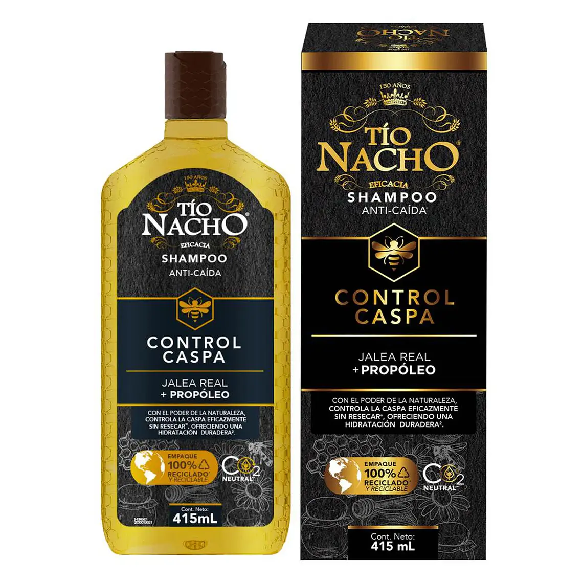 Shampoo Control Caspa Jalea Real + Propoleo 415Ml - TIO NACHO 1