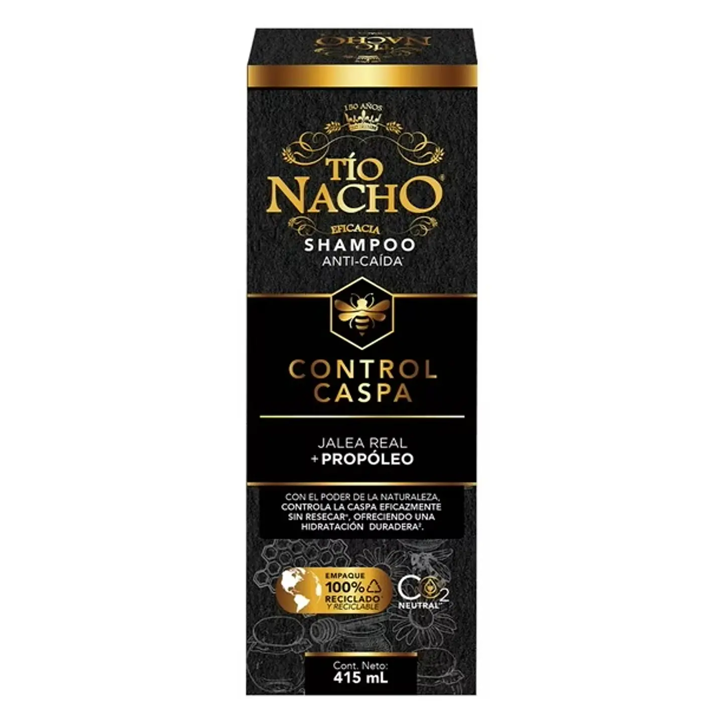 Shampoo Control Caspa Jalea Real + Propóleo 415ml- TIO NACHO 2