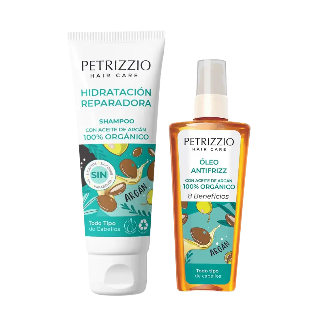 Set Shampoo Argán + Óleo Argán - PETRIZZIO 3