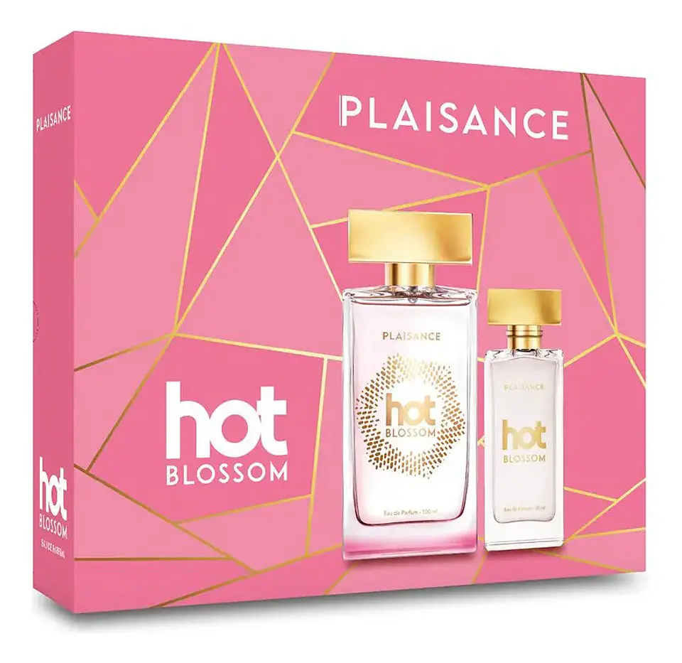 Set Perfume Hot Blossom Eau de Parfum 100ml + Miniatura - PLAISANCE 1