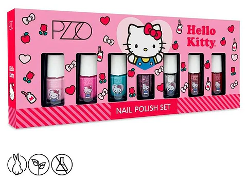 Set 7 Esmaltes Hello Kitty - PETRIZZIO