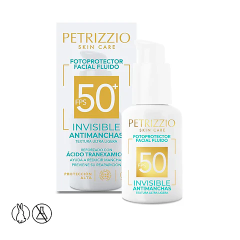 Protector Solar Rostro Invisible Anti Manchas - PETRIZZIO