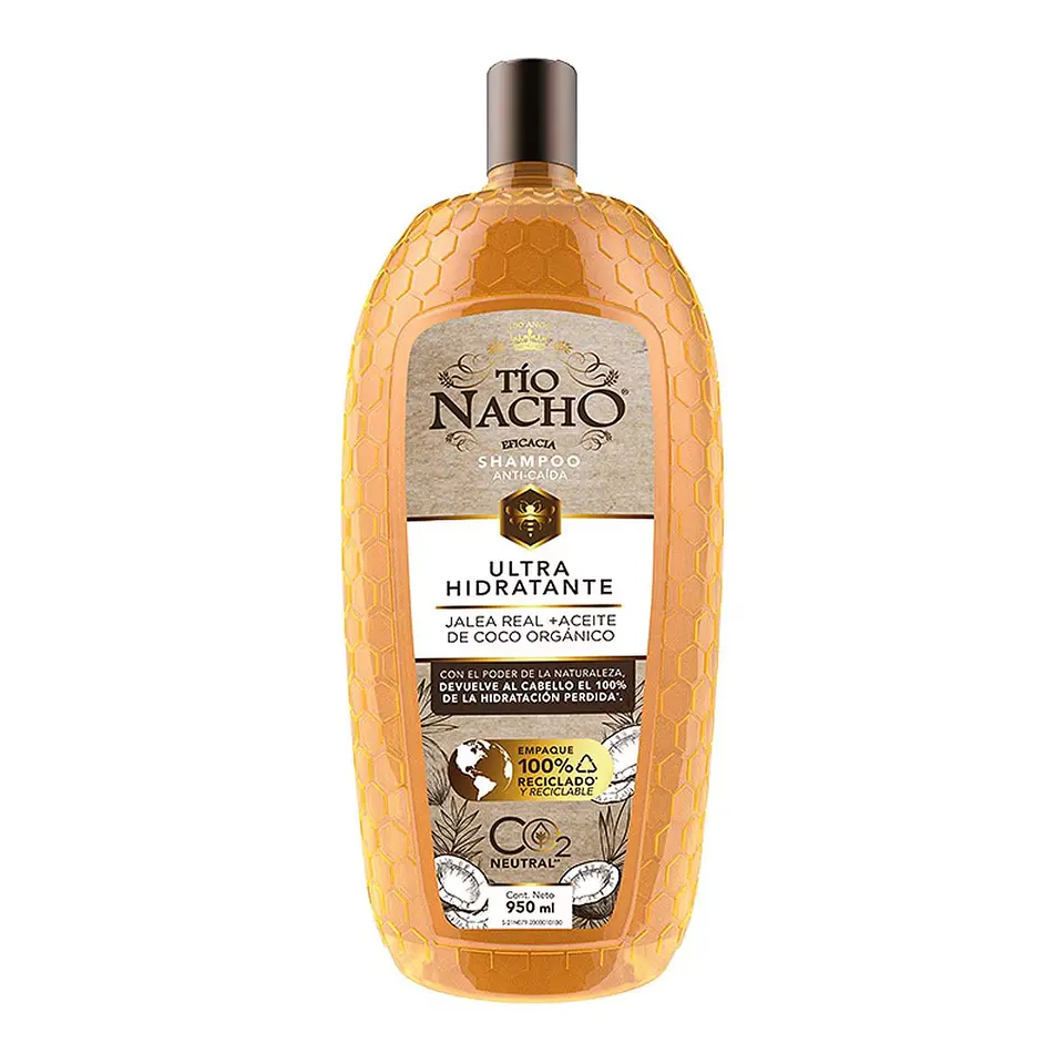 Shampoo Ultra Hidratante Jalea Real y Coco 950ml - TIO NACHO 1