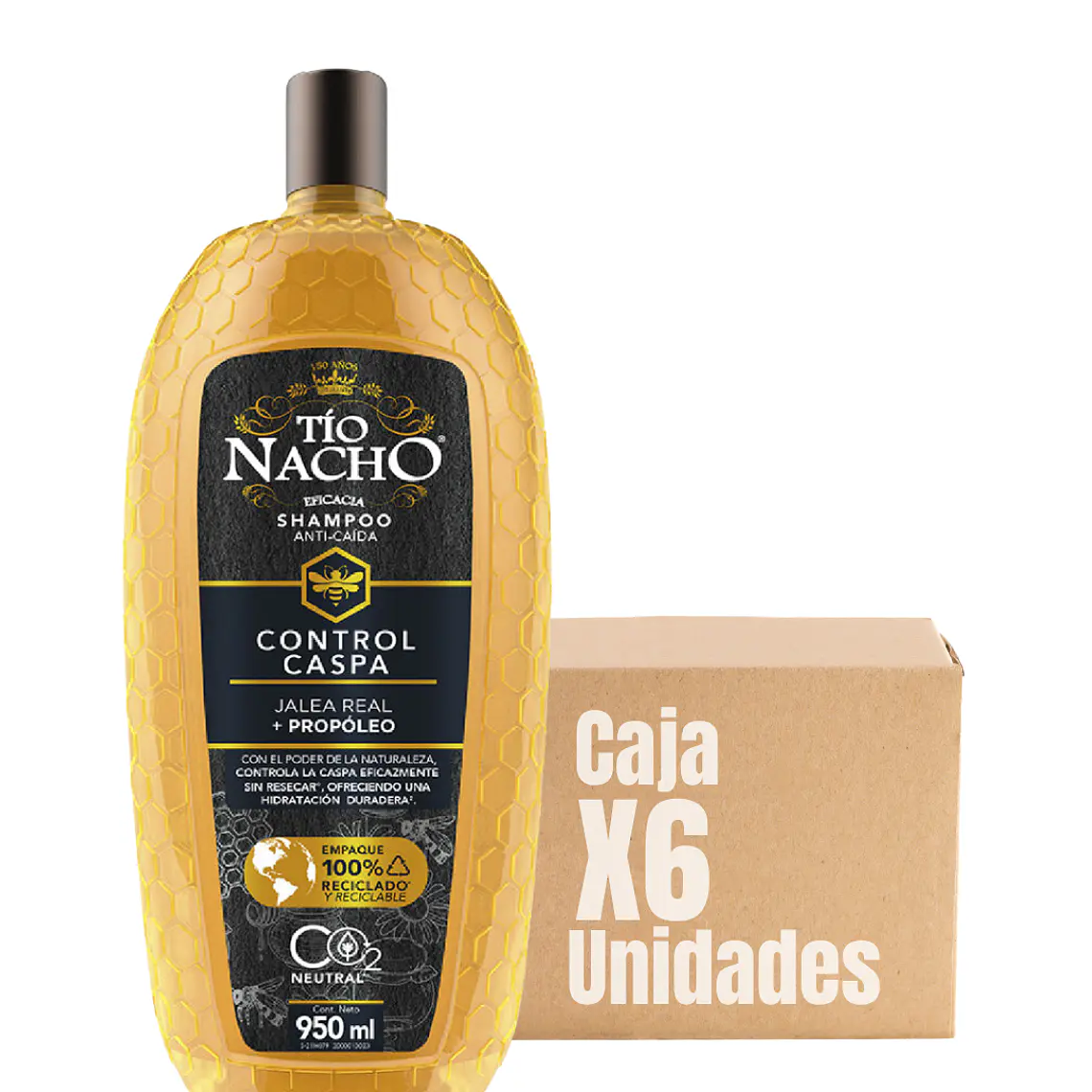 Shampoo Tio Nacho Control Caspa 950ml  (SOBRE 6 UNIDADES) - TIO NACHO 1