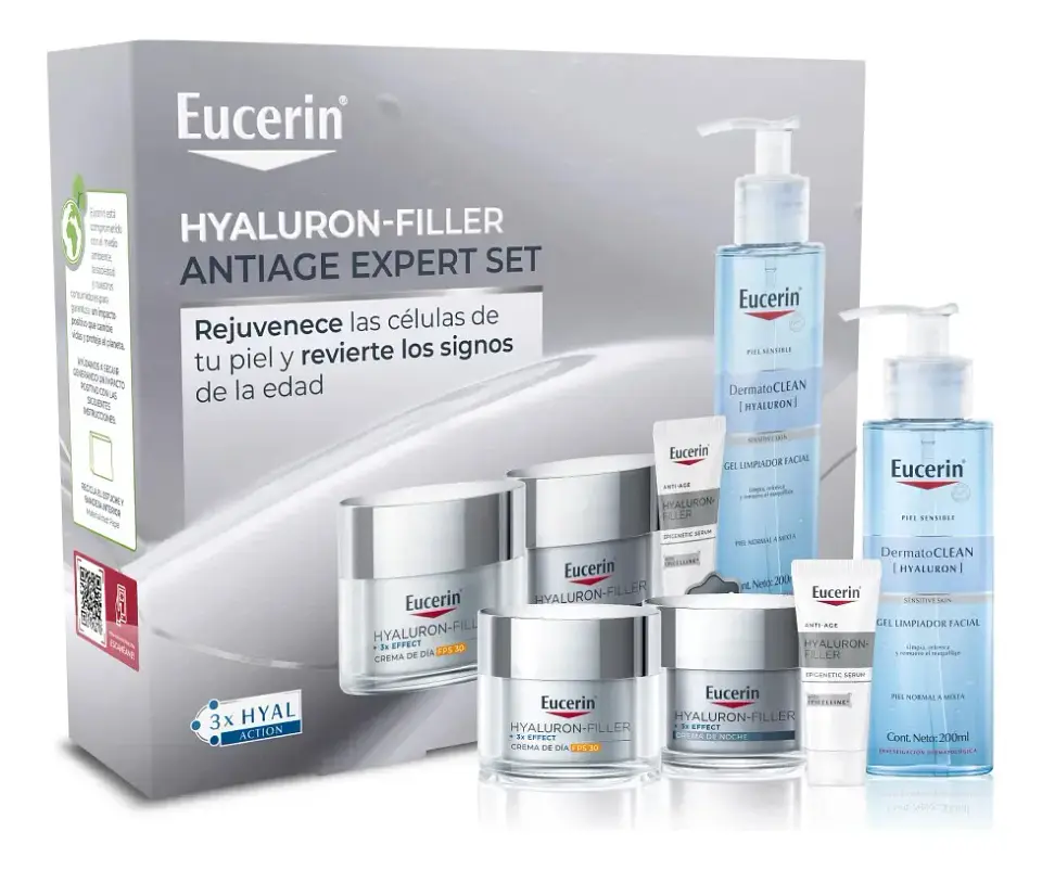 Set Experto Antienvejecimiento Hyaluron Filler 305ml - EUCERIN 3