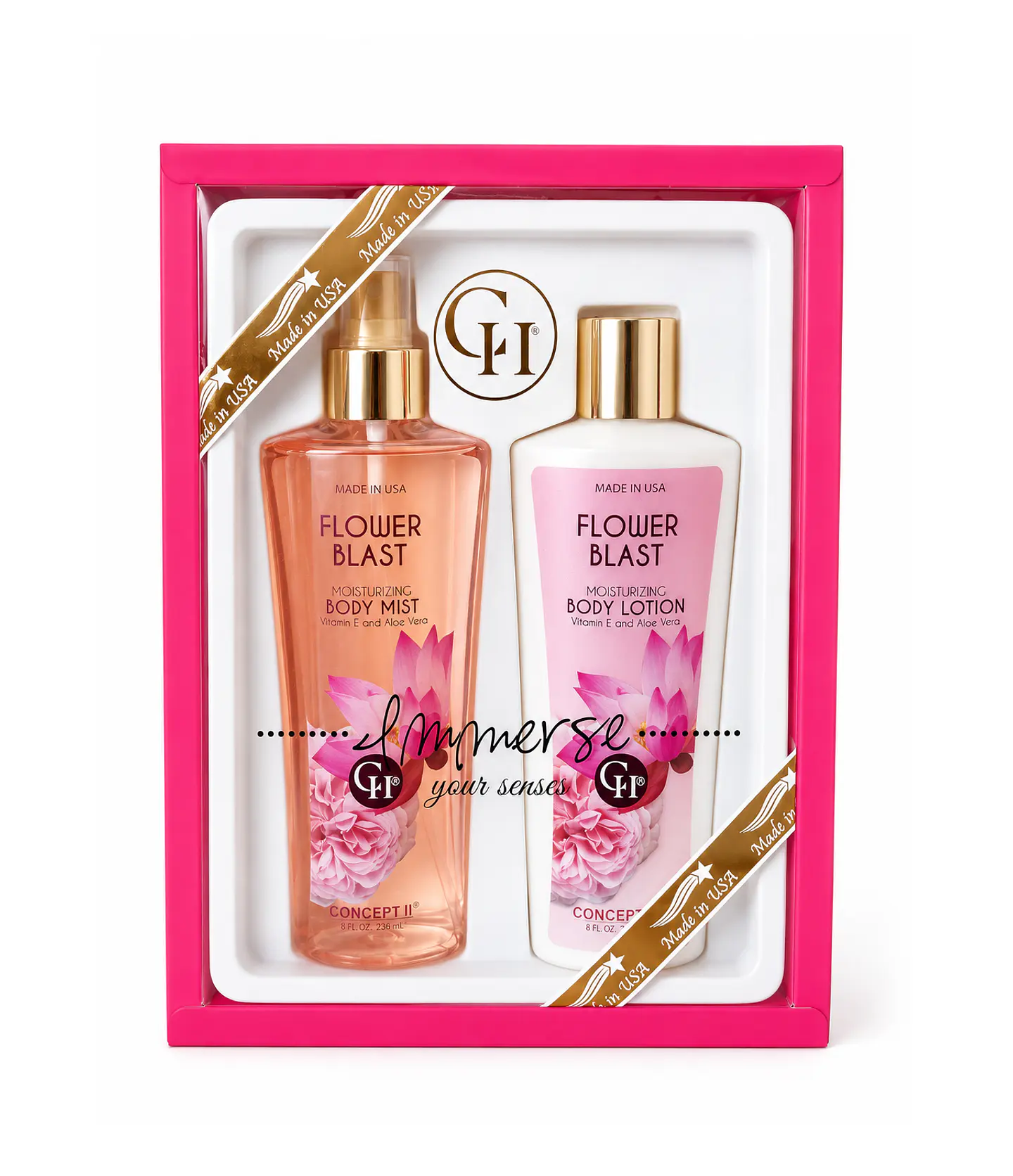 Body Mist 236ml + Body Lotion 236ml FLOWER BLAST - CONCEPT II 1